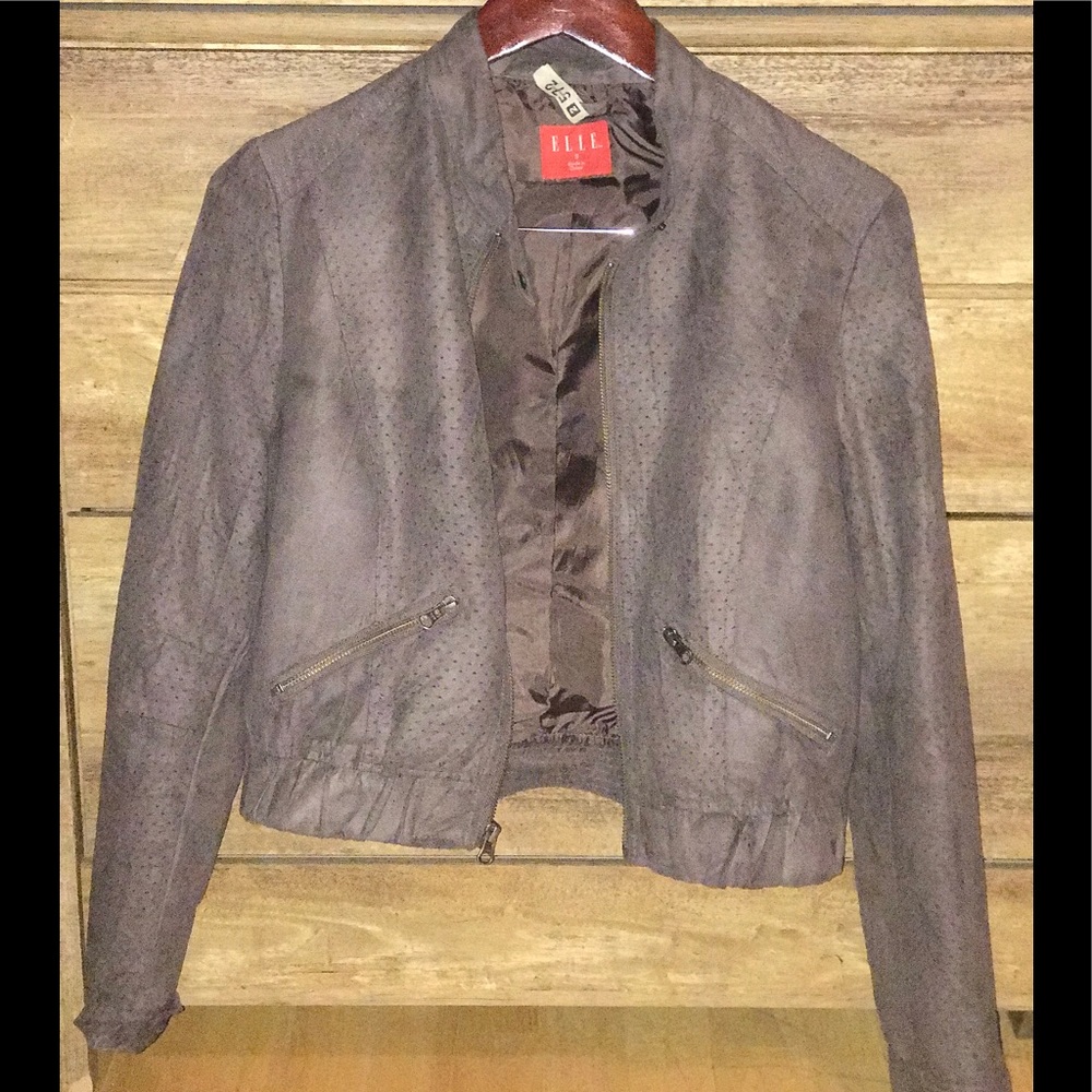Elle Faux Leather Jacket